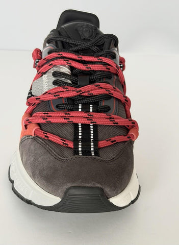 Versace Men's Greca Sneakers Red/Gray 12 US (45 Euro) IT 1021490 NIB