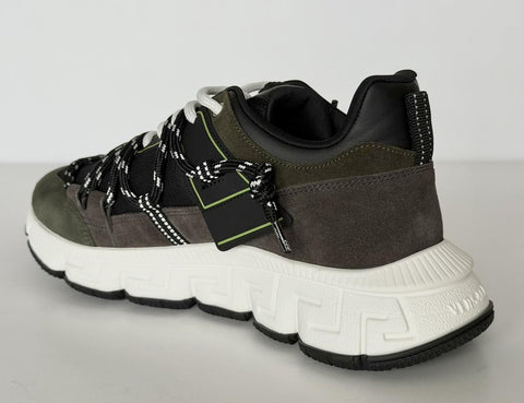 Versace Men's Greca Sneakers Gray/Green 12 US (45 Euro) IT 1021490 IT NIB