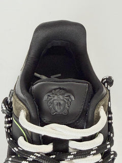 Versace Men's Greca Sneakers Gray/Green 11 US (44 Euro) IT 1021490 IT NIB