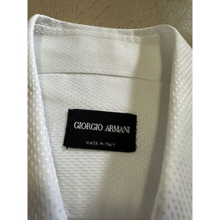 Giorgio Armani Men Short Stile Dress Shirt White Size 45/18 New $645 Italy