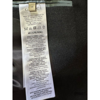 Gucci Men Double Breasted Sport Coat Blazer DK Gray 38 US/48 Eu NWT $2980