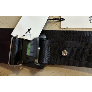 New Gucci Men’s Gucci Print Canvas/Leather Belt Black 110/44 778889