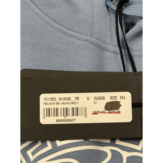 Versace Medusa Print Bluw Cotton Sweatshirt with Hoodie 5XL 1011853 NWT $950