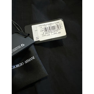Giorgio Armani Men Linen/Viscose Drawstring Short Pants Black 34/50 NWT $1395