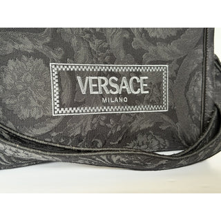 Versace Small Tote Embroidery Jacquard Barocco Black Bag 1011564 IT NWT $1595