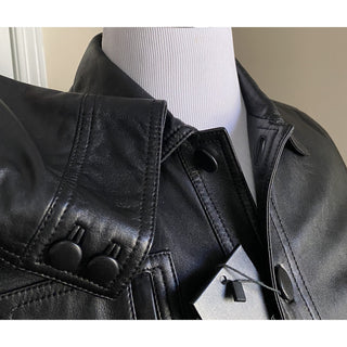 New $4990 Saint Laurent Men’s Leather Jacket Coat Black 36 US/46 Eu Italy