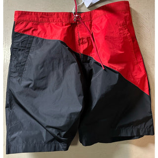 NWT $890 Ferragamo Men’s Swim Short Black/Red size 34 US/50 Eu Italy