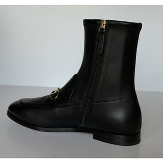 Gucci Women's Leather Horsebit Black Ankle Boots 9 US (39 Euro) IT 831013 NIB
