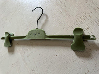 Gucci Non-slip Velvet Green Pants Hanger 14.2”