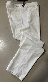 NWT $1495 Kiton Men’s Corduroy Cashmere Blend Pants White 36 US/50 Eu Italy