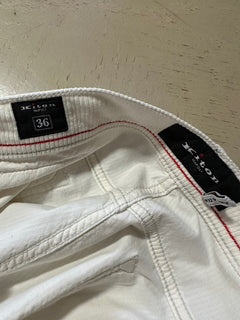 NWT $1495 Kiton Men’s Corduroy Cashmere Blend Pants White 36 US/50 Eu Italy