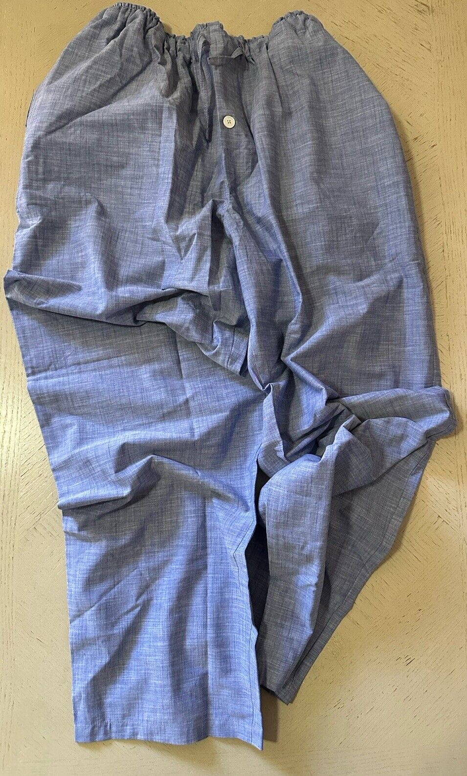 New $850 Isaia Cotton Flannel 2-Piece Pajama Set Color Blue Size XXXL ( 62 Eu )