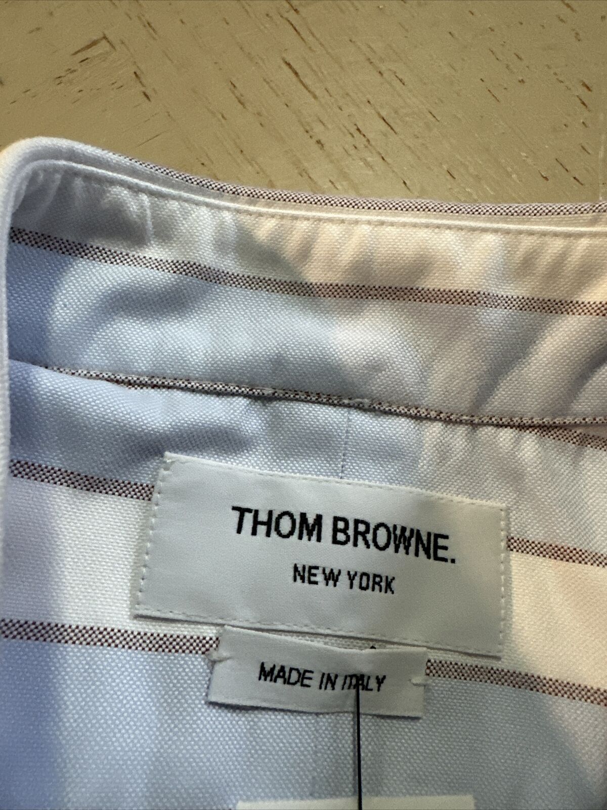 New $720 Thom Browne Striped Midi Shirtdress Blue/White/Multi Size 40/4 Italy