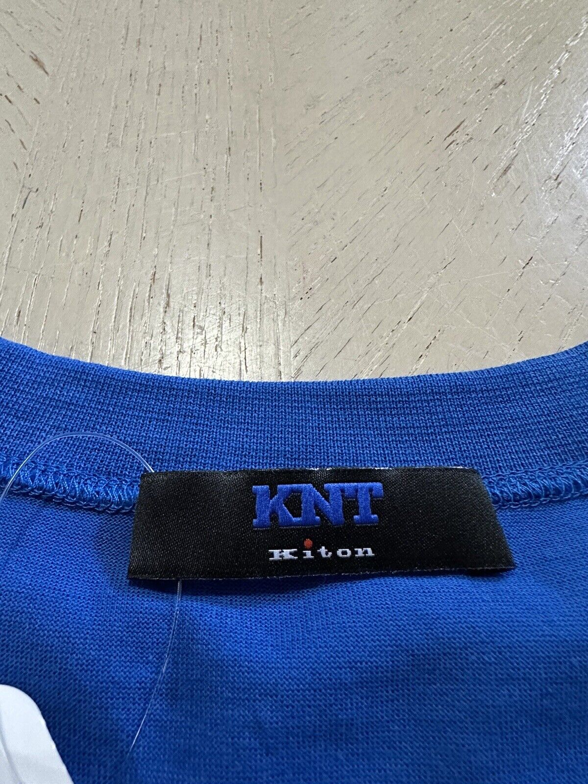 New Kiton Men’s Short Sleeve Pocket Crewneck T Shirt Blue Size L Italy