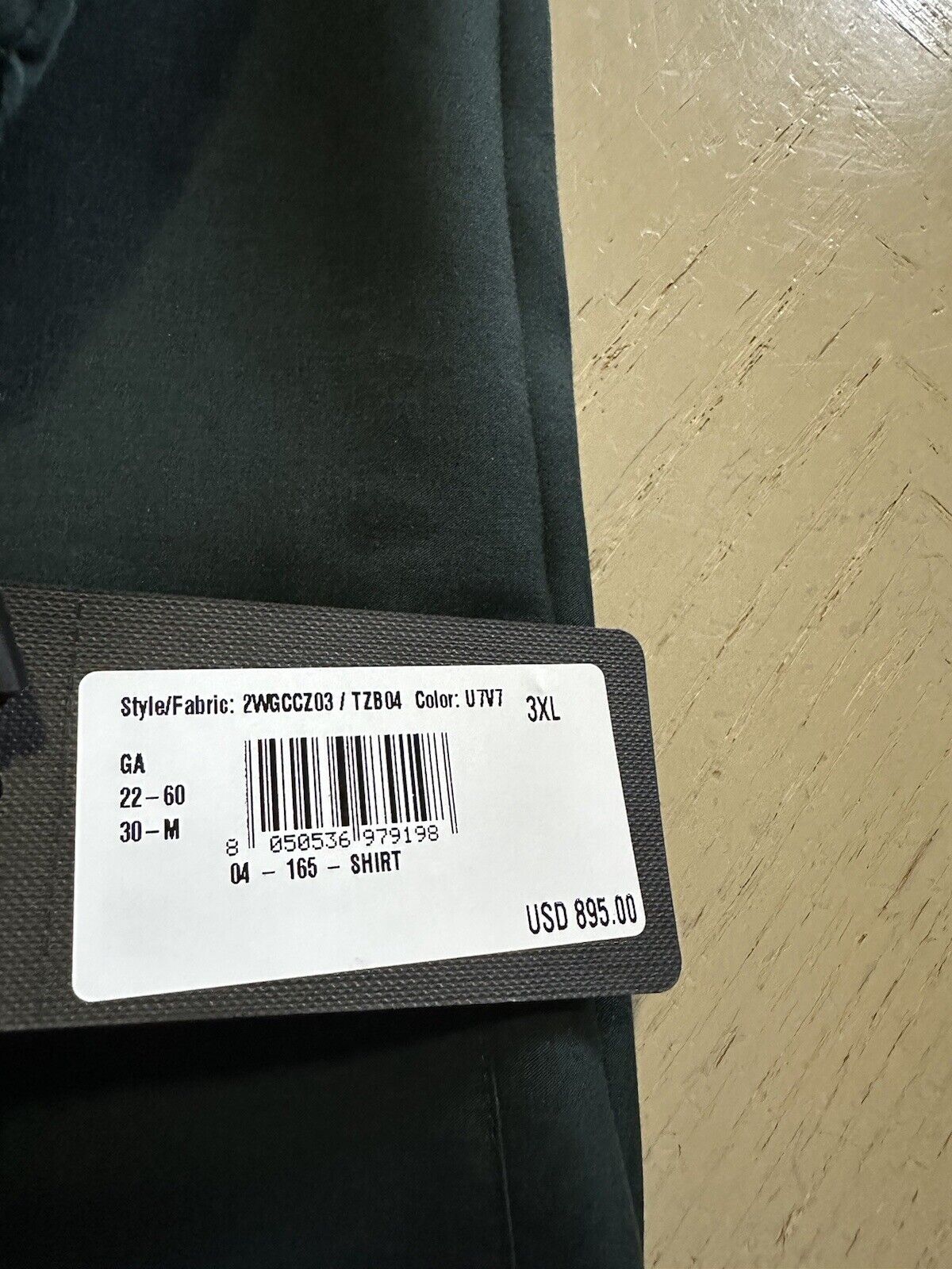 NWT $895 Giorgio Armani Mens Loose Fit T Shirt Green Size XXXL Italy