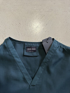 NWT $895 Giorgio Armani Mens Loose Fit T Shirt Green Size XXXL Italy