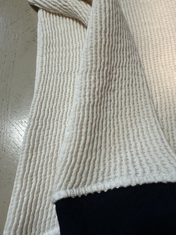 New $1295 Giorgio Armani Men’s Crewneck Sweater White/Blue/Green 52 US ( L )