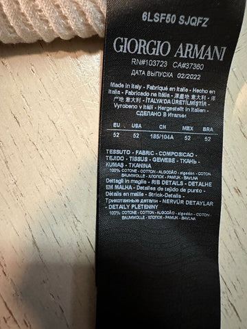 New $1295 Giorgio Armani Men’s Crewneck Sweater White/Blue/Green 52 US ( L )