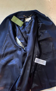 NWT $2900 Gucci Men Oversized Sport Coat Blazer Color Blue 40 US/50 Eu