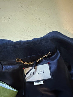 NWT $2900 Gucci Men Oversized Sport Coat Blazer Color Blue 40 US/50 Eu