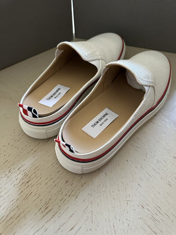 NIB Thom Browne Men Leather Sneaker Sandal Style Mules White 10 US / 43 EU Italy