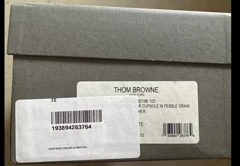 NIB Thom Browne Men Leather Sneaker Sandal Style Mules White 10 US / 43 EU Italy