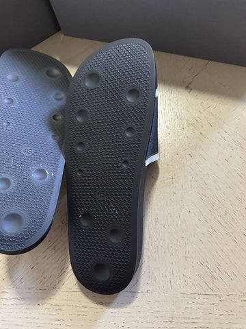 NIB Thom Browne  Logo Slides Sandal Dark Gray Size 12 US/45 Eu Italy