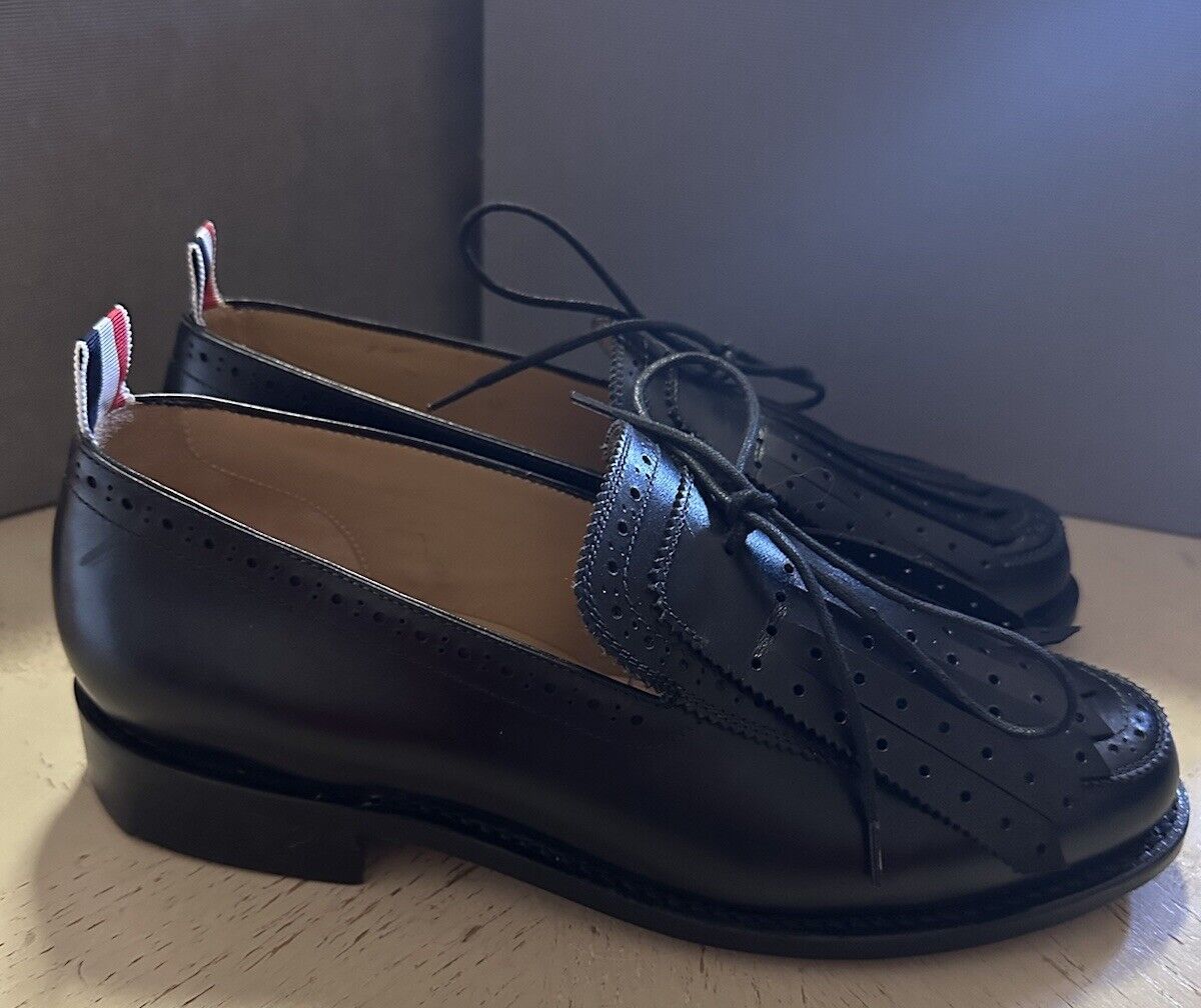 NIB $1190 Thom Browne Men Leather Tassel Loafers Black 7.5 US/40.5 EU Italy