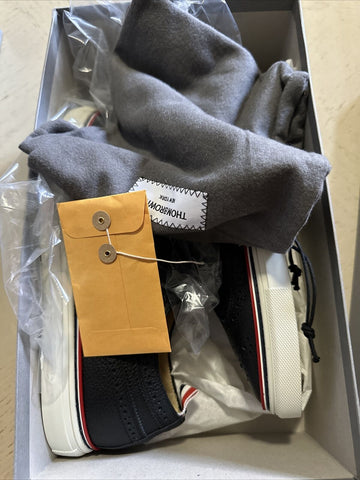 NIB Thom Browne Men Leather Wingtip Oxford Brogues Sneakers Black 9.5 US/42.5 EU