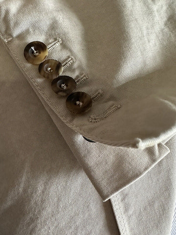 NWT $1580 Gucci Mens Sport Coat Blazer Ivory 46R US/58R Eu Italy