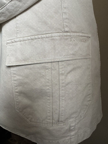 NWT $1580 Gucci Mens Sport Coat Blazer Ivory 46R US/58R Eu Italy