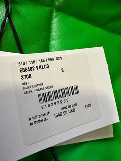 New $3100 Bottega Veneta Men’s Puffer Jacket Vest Green Size S Italy
