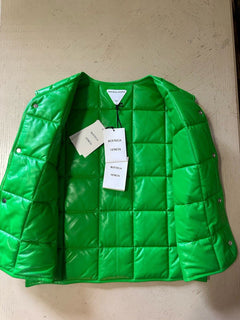 New $3100 Bottega Veneta Men’s Puffer Jacket Vest Green Size S Italy
