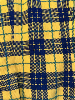 Gucci Men Tartan Cotton Sport Coat Blazer Yellow/Black/Gr. 38 US/48 Eu NET $3800