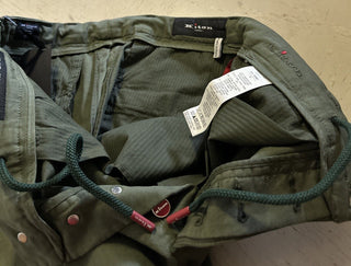 Kiton Men Cotton Woven Short Pants Color Green Size 34 US/50 Eu Italy New $1095
