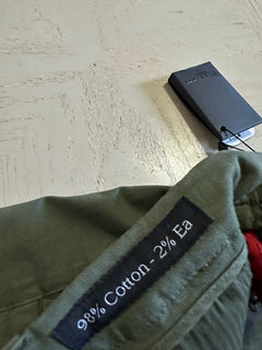 Kiton Men Cotton Woven Short Pants Color Green Size 34 US/50 Eu Italy New $1095
