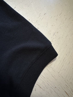 Brunello Cucinelli Regular Fit Men Pique Logo Polo Shirt Black Size S New $730