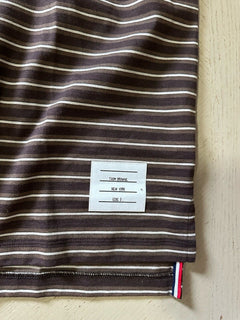 Thom Browne Striped Tee T Shirt Brown Size 3 ( L )