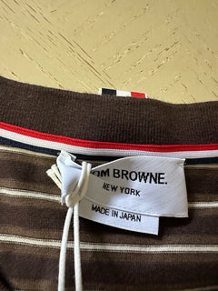 Thom Browne Striped Tee T Shirt Brown Size 3 ( L )