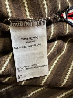 Thom Browne Striped Tee T Shirt Brown Size 3 ( L )