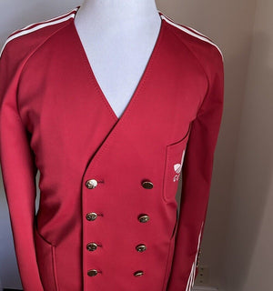 Gucci adidas Men Sport Coat Blazer Red 38R US/48R Eu New $3150