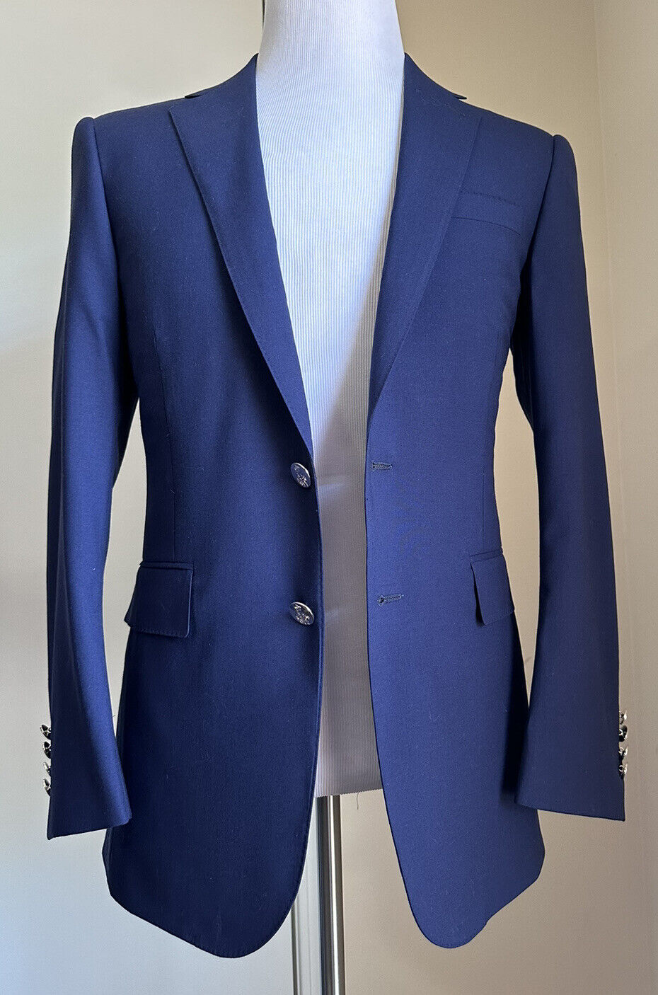 Ralph Lauren Black Label Men Sport Coat Blazer Royal Navy 38S/48S Ita New $2995