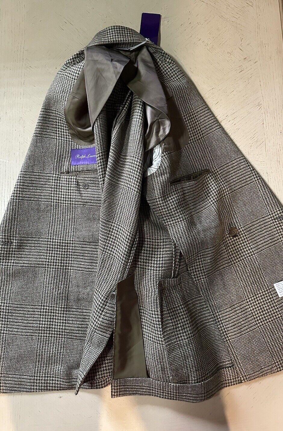 Ralph Lauren Purple Label Men Blazer Jacket Green/Brown 48R US/58R Eu New $2495