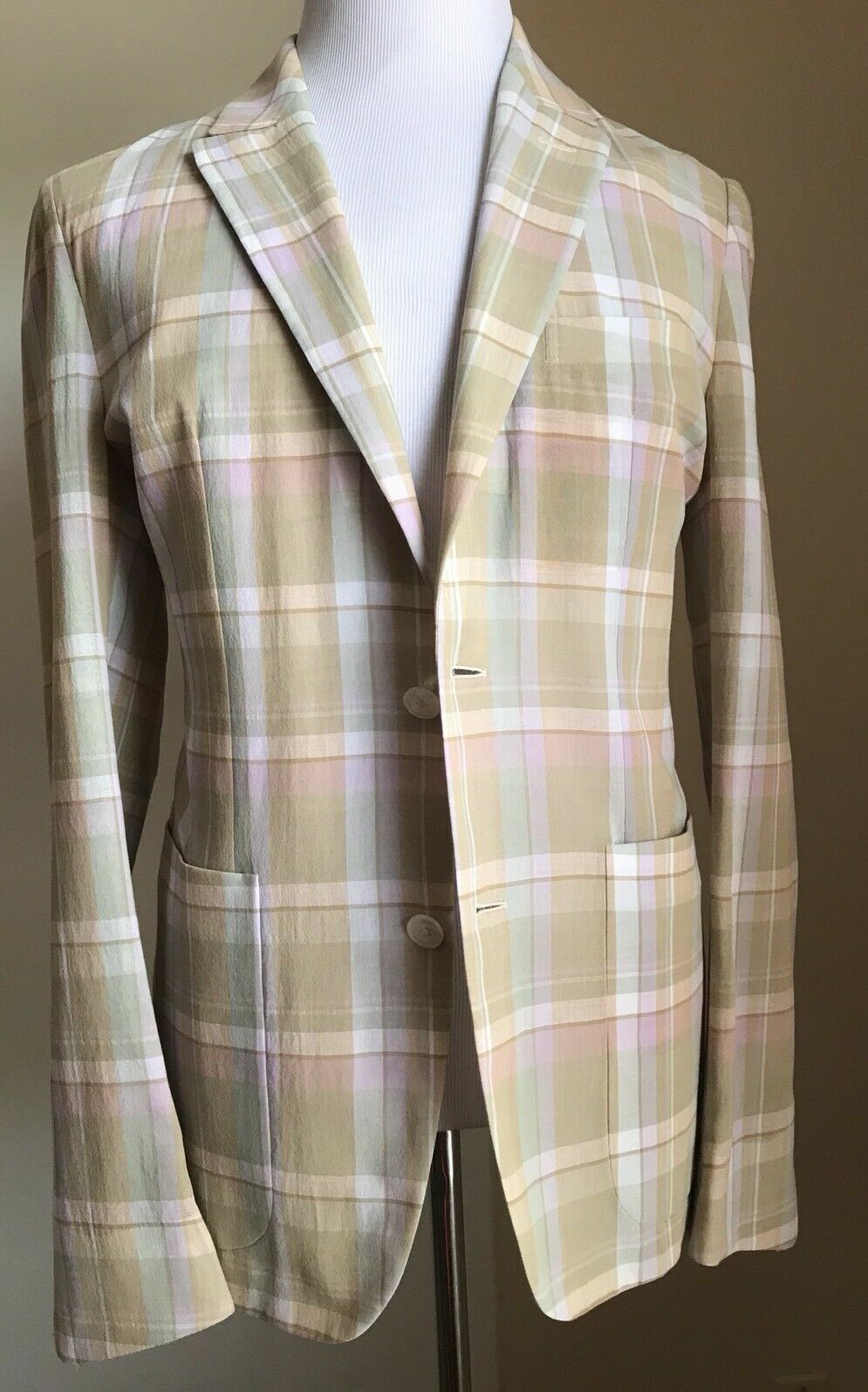 Ermenegildo Zegna Couture Sport Coat Blazer Multi-Color 42 US ( 52 Eu) New $2795