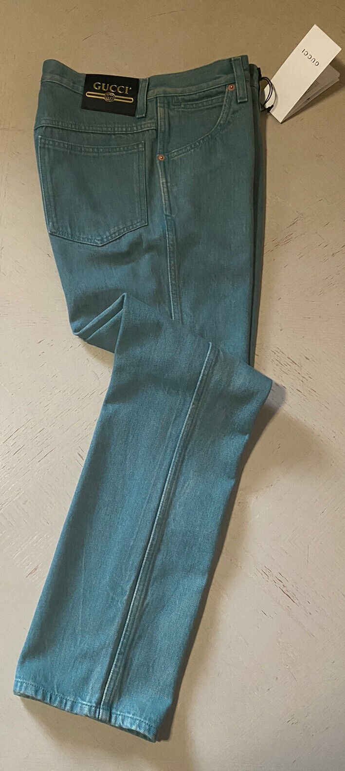 NWT $1450 Gucci Men’s Jeans Pants Green Size 30 US ( Measured 29 )