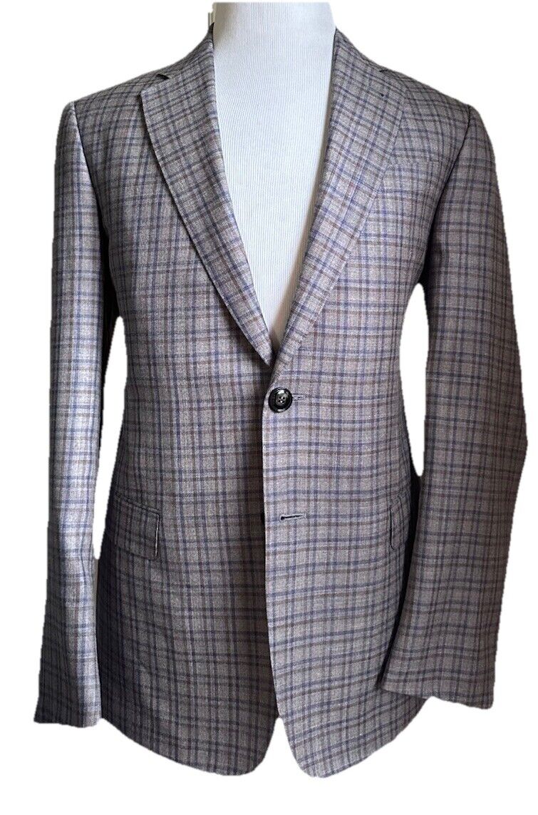 Giorgio Armani Men Sport Coat Jacket Blazer Gr/Blue/Brown 40R US/50R NWT $2595