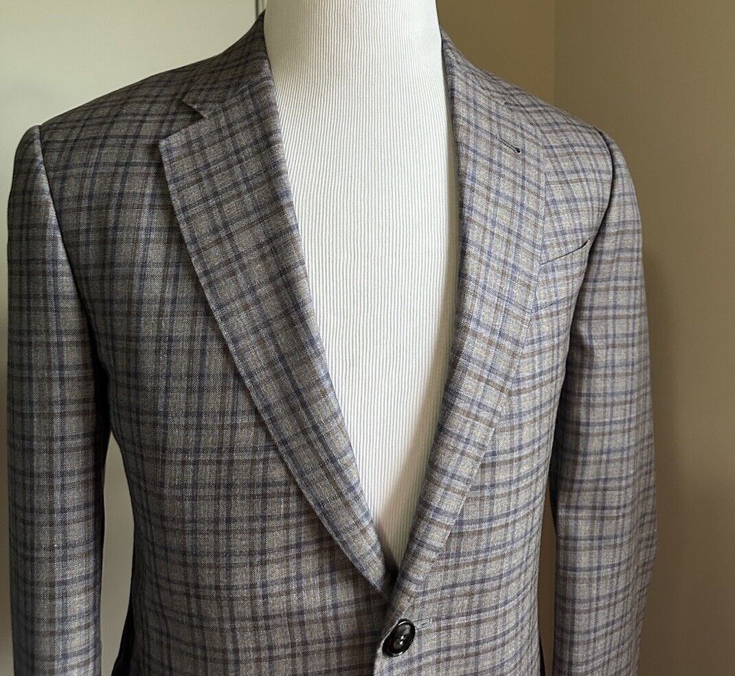 Giorgio Armani Men Sport Coat Jacket Blazer Gr/Blue/Brown 40R US/50R NWT $2595