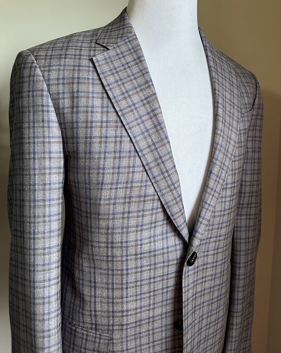 Giorgio Armani Men Sport Coat Jacket Blazer Gr/Blue/Brown 40R US/50R NWT $2595