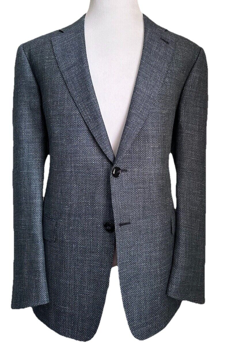 NWT $2495 Giorgio Armani Men Sport Coat Jacket Blazer Blue 46R US/56R Eu Italy