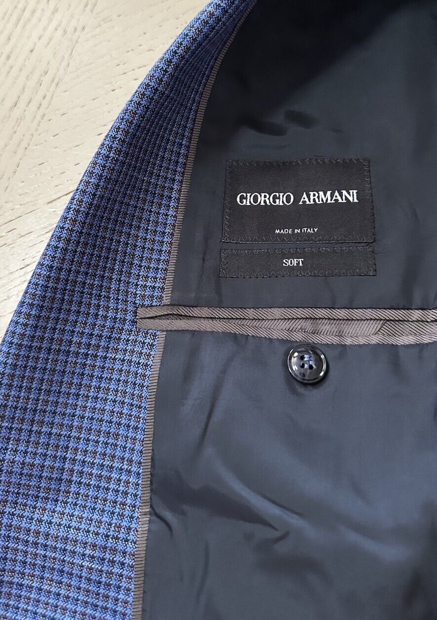 Giorgio Armani Men Sport Coat Jacket Blazer Blue 46R US/56R Eu Italy New $2595